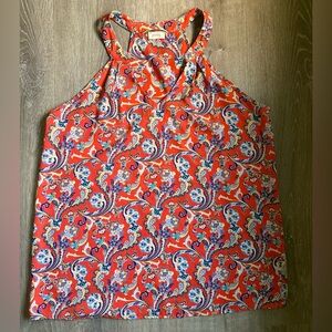 Paisley Print Halter Neck Top